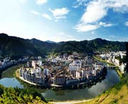 清流城市风景