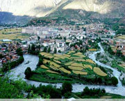巴塘城市风景
